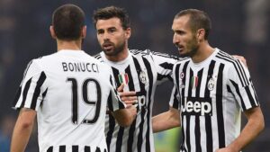 Bonucci, Barzagli e Chiellini: mai tutti e tre infortunati contemporaneamente