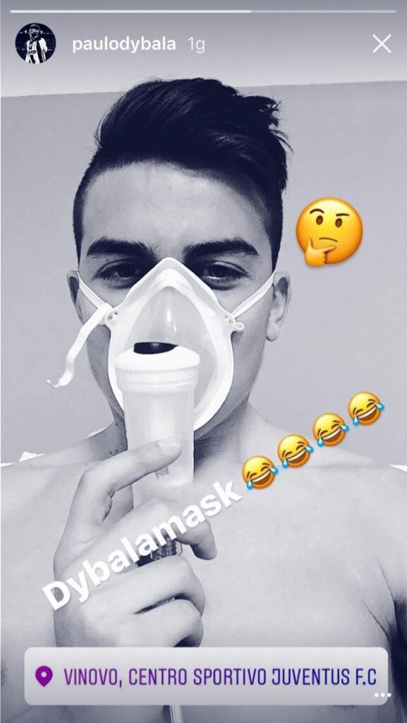 La Dybalamask direttamente da Vinovo! 39 dybala mask instagram da vinovo