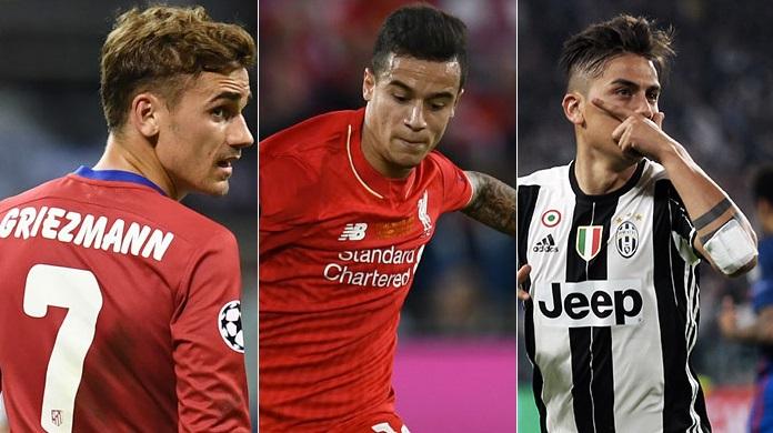 Neymar se ne va, bagarre a tre per il sostituto 36 griezmann coutinho dybala ifa