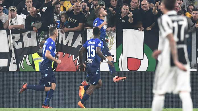Juve, due gol subiti in casa: non succedeva da due anni 36 immobile esultanza juventus lazio ottobre 2017
