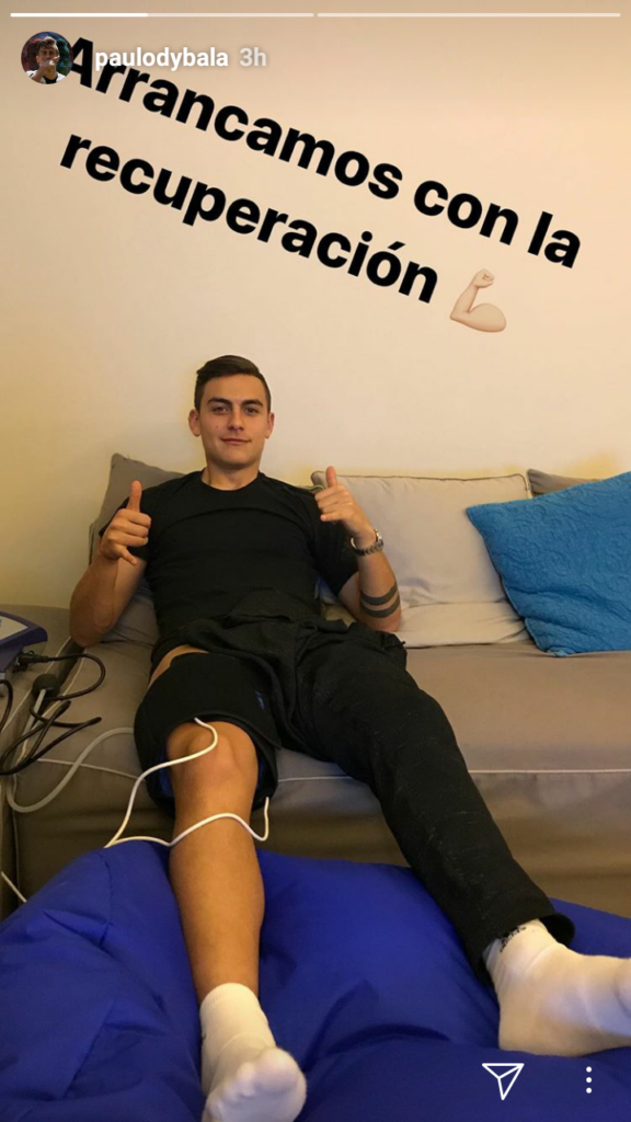 Infortunio Dybala: già iniziata la terapia! Salta il Tottenham? 39 Screenshot 20180107 214752