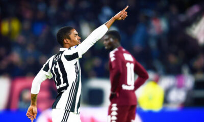 douglas costa esultanza juventus torino gennaio 2018