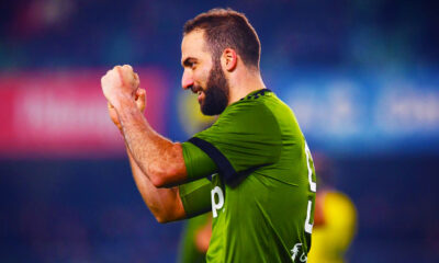 higuain esultanza juventus gennaio 2018