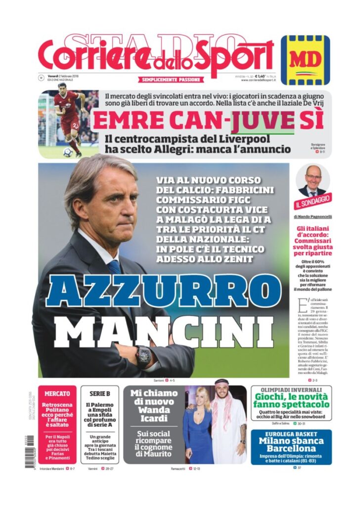 Rassegna Bianconera di venerdì 2 febbraio 2018 1 CDS2218