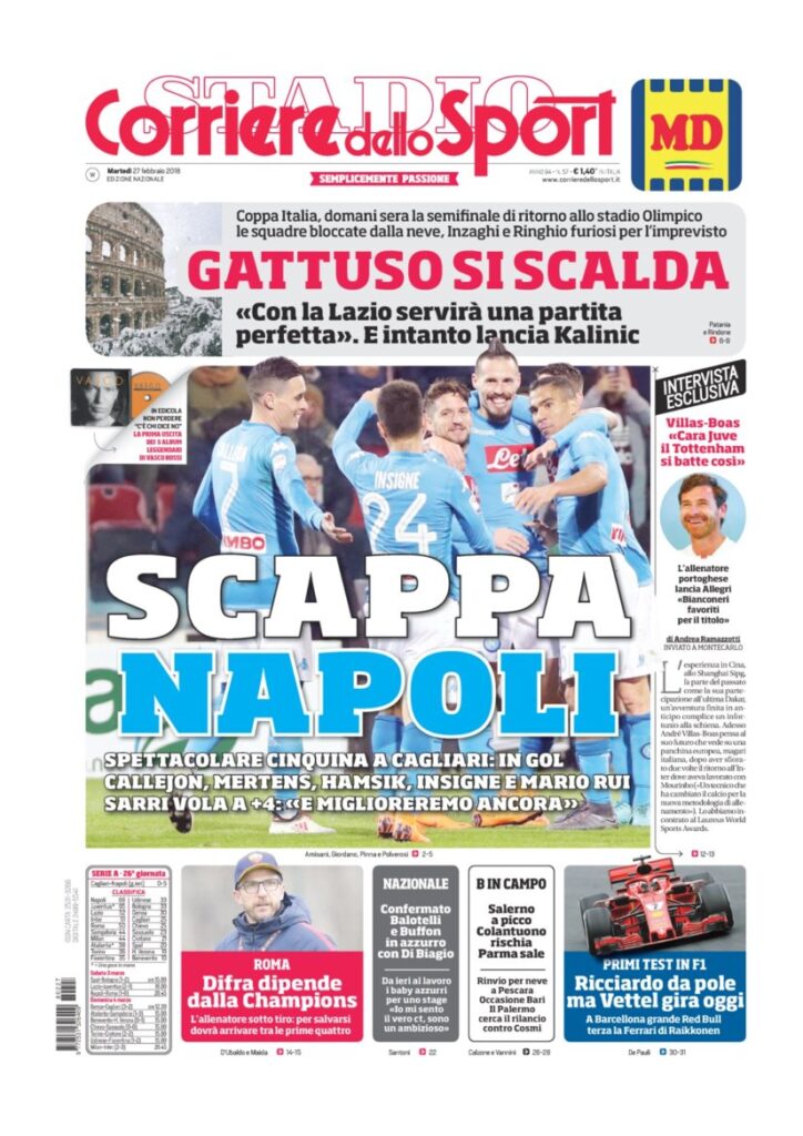 Rassegna Bianconera di martedì 27 febbraio 2018 4 CDS27218