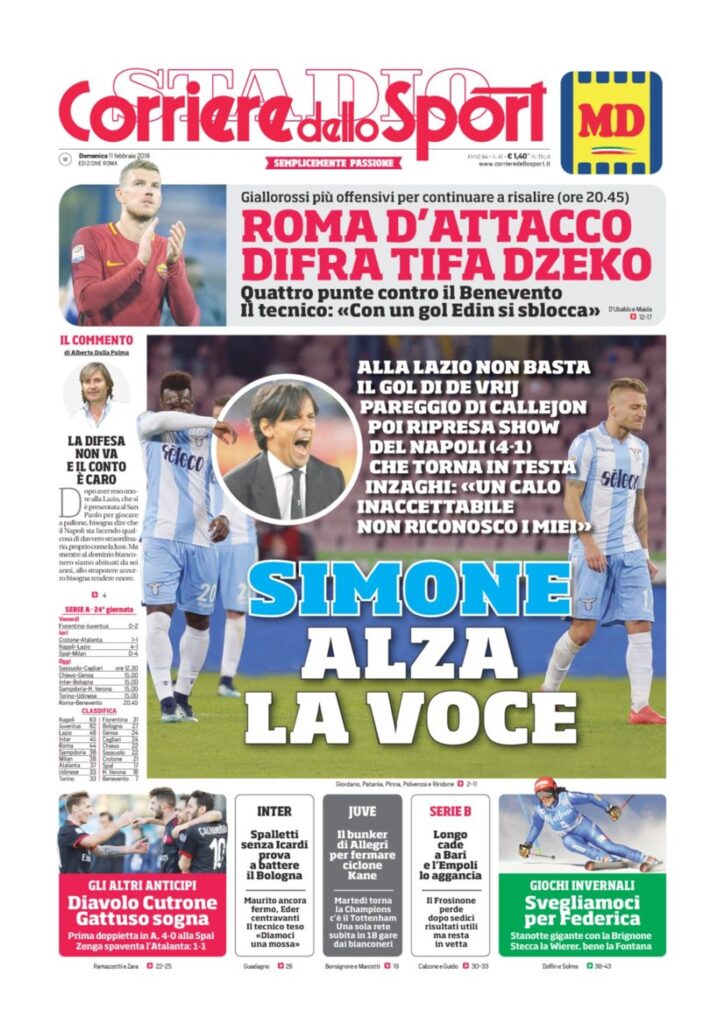 Rassegna Bianconera di domenica 11 febbraio 2018 3 CS11218