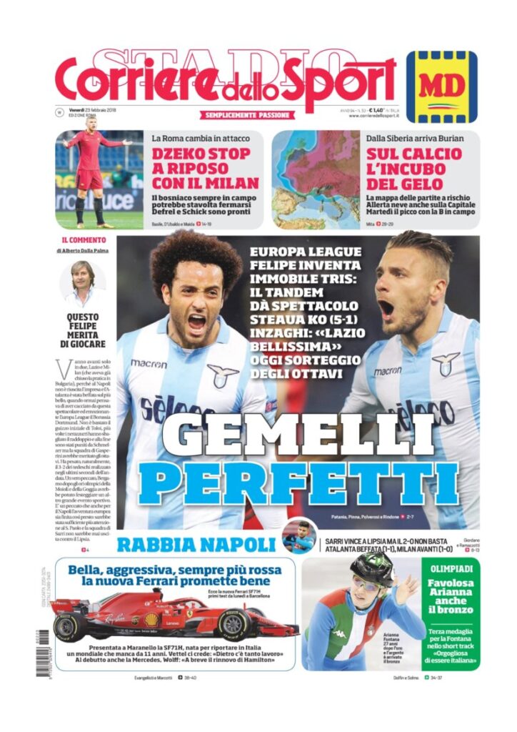 Rassegna Bianconera di venerdì 23 febbraio 2018 2 CS23218