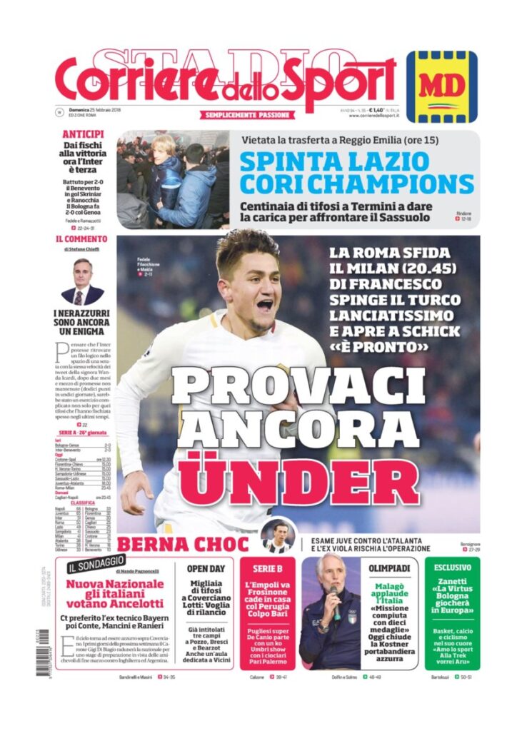 Rassegna Bianconera di domenica 25 febbraio 2018 4 CS25218