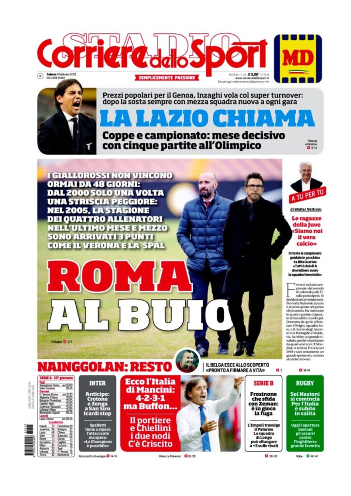 Rassegna Bianconera di sabato 3 febbraio 2018 4 CS3218