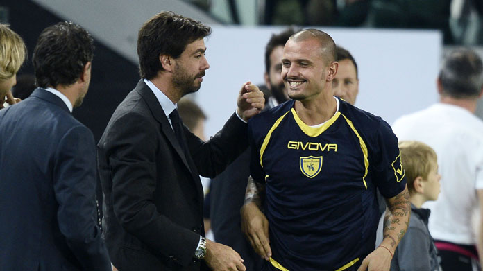 Pepe è sicuro: «Real poco contento di aver preso la Juve» 36 Simone Pepe con Andrea Agne 1