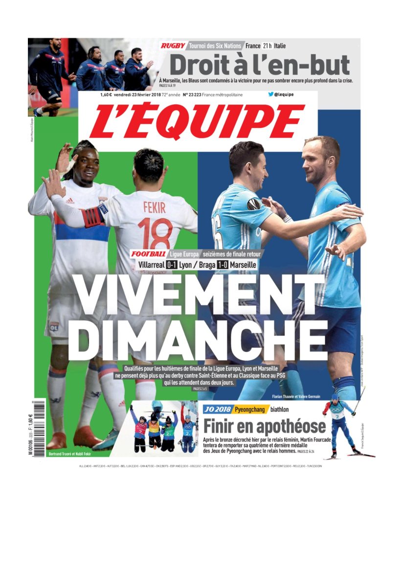 Rassegna Bianconera di venerdì 23 febbraio 2018 36 T 12