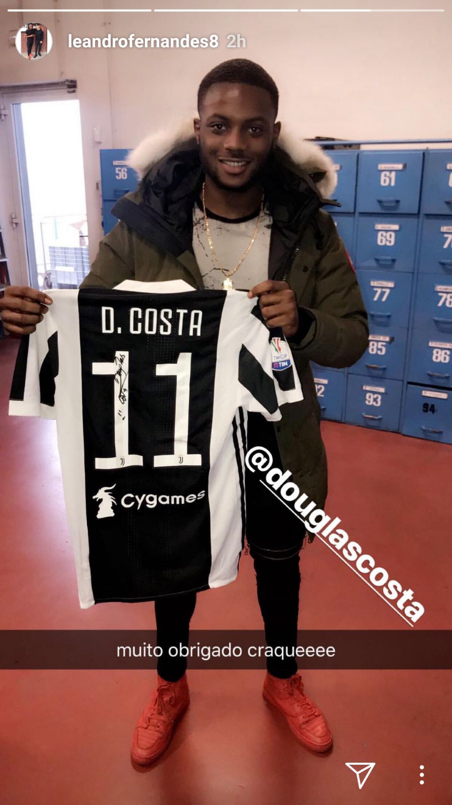 Juve, Fernandes ha già scelto il suo idolo - FOTO 39 WhatsApp Image 2018 02 08 at 15.13.27