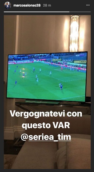 L'ex viola Marcos Alonso contro il Var: «Dovete vergognarvi» - FOTO 39 WhatsApp Image 2018 02 09 at 21.53.06