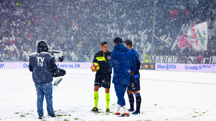 Juventus-Atalanta, UFFICIALE: match rinviato 36 mariani arbitro buffon toloi juventus atalanta neve febbraio 2018