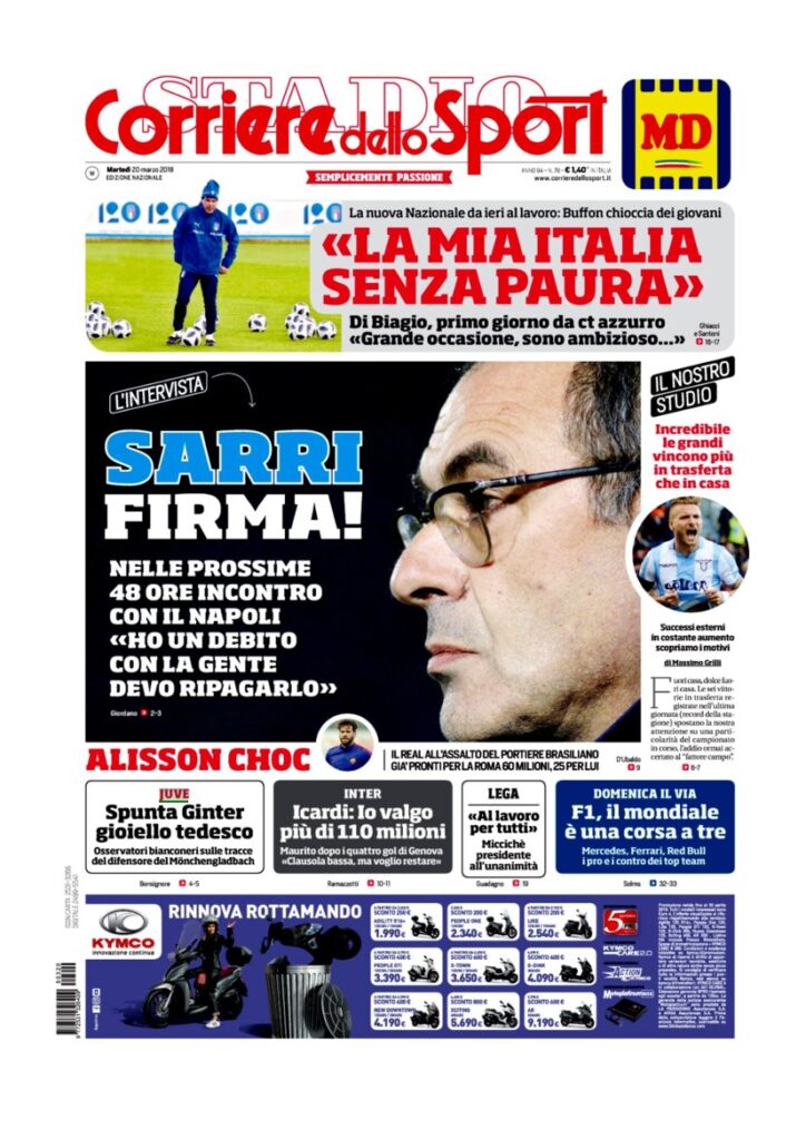 Rassegna Bianconera di martedì 20 marzo 2018 4 CDS20318