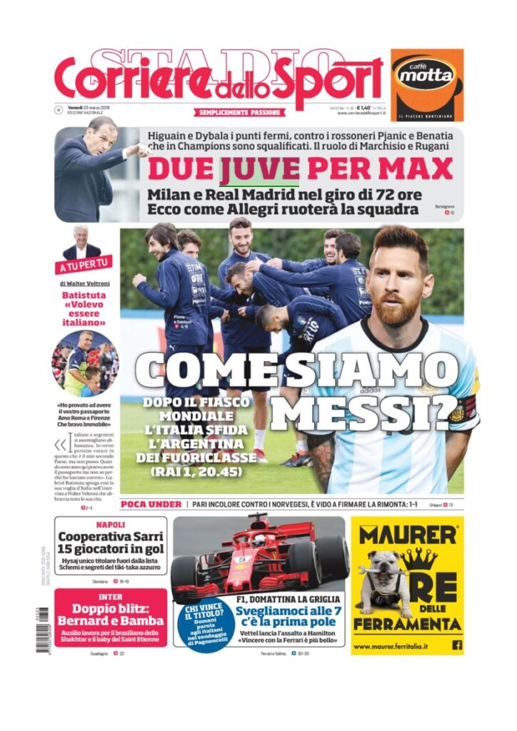 Rassegna Bianconera di venerdì 23 marzo 2018 2 CDS23318