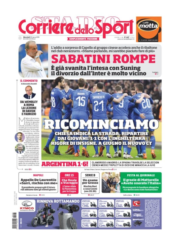 Rassegna Bianconera di mercoledì 28 marzo 2018 4 CDS28318