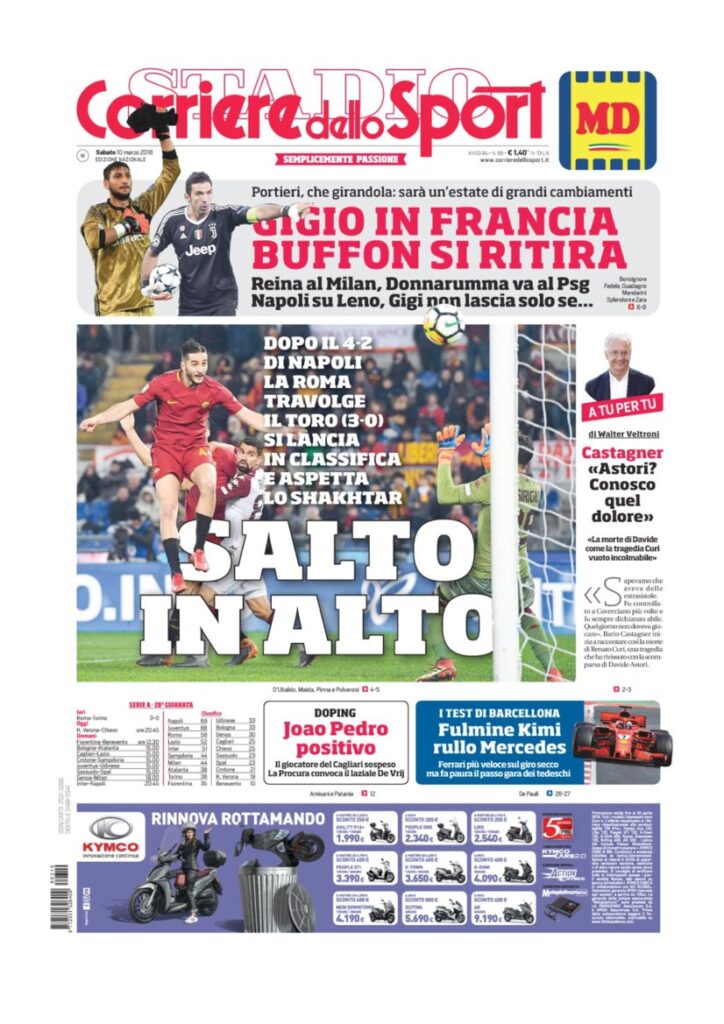 Rassegna Bianconera di sabato 10 marzo 2018 1 CS10318