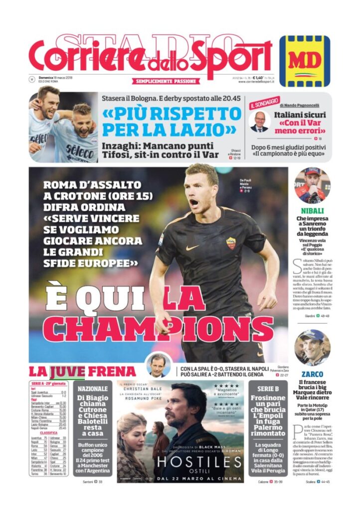 Rassegna Bianconera di domenica 18 marzo 2018 3 CS18318