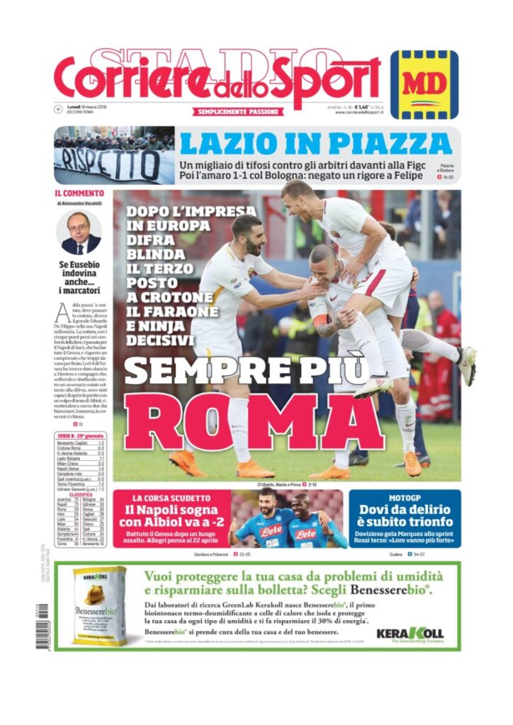 Rassegna Bianconera di lunedì 19 marzo 2018 3 CS19318