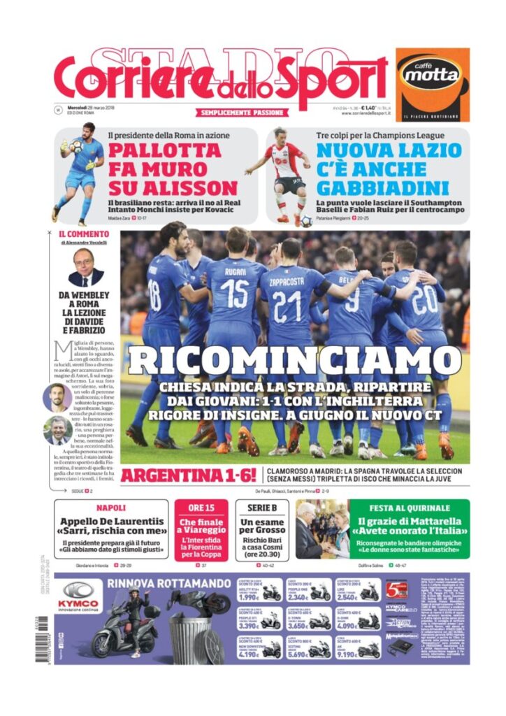 Rassegna Bianconera di mercoledì 28 marzo 2018 2 CS28318