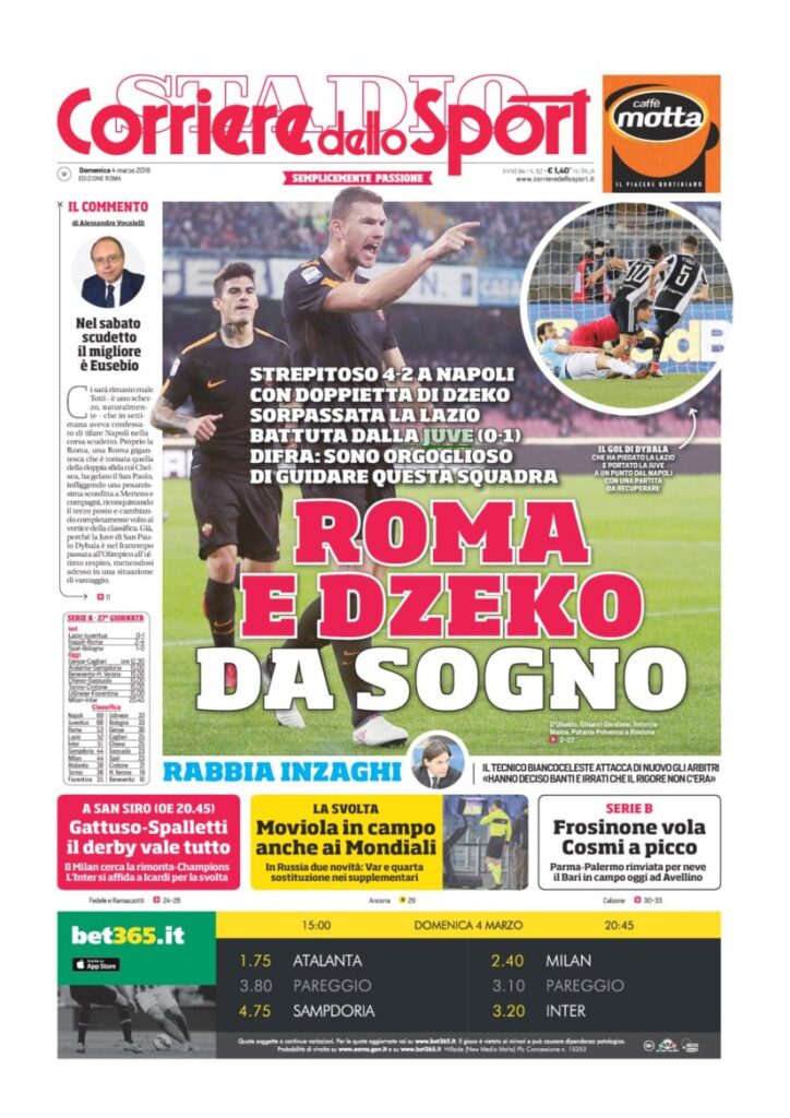 Rassegna Bianconera di domenica 4 marzo 2018 3 CS4318