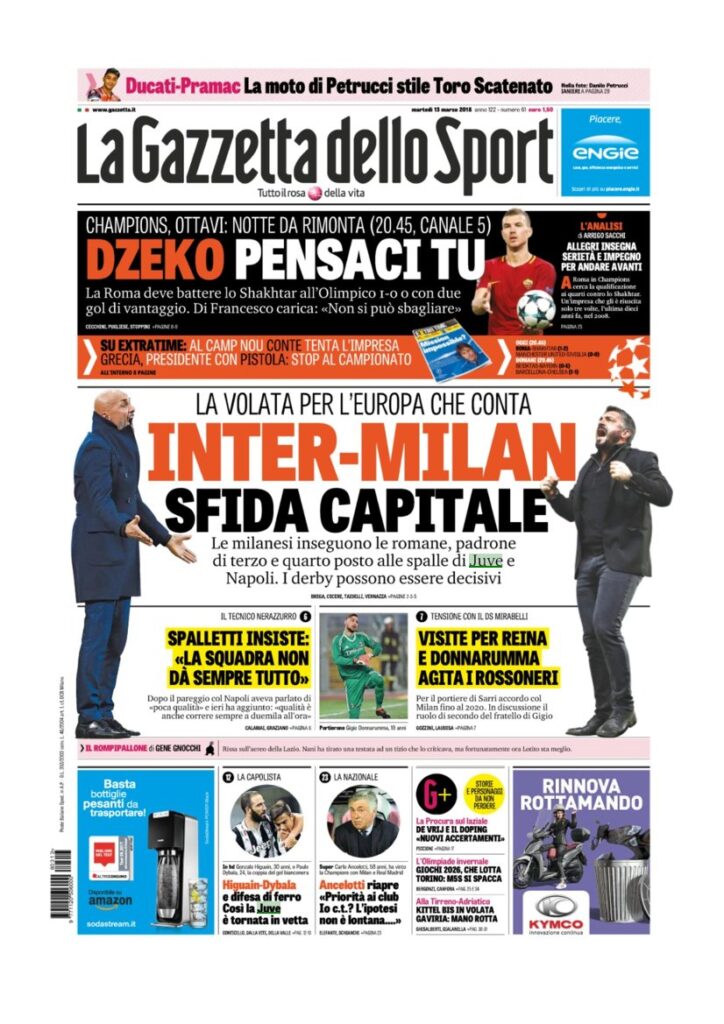 Rassegna Bianconera di martedì 13 marzo 2018 4 GDS13318