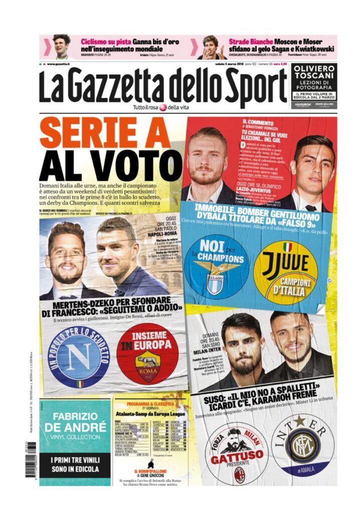 Rassegna Bianconera di sabato 3 marzo 2018 2 GDS3318
