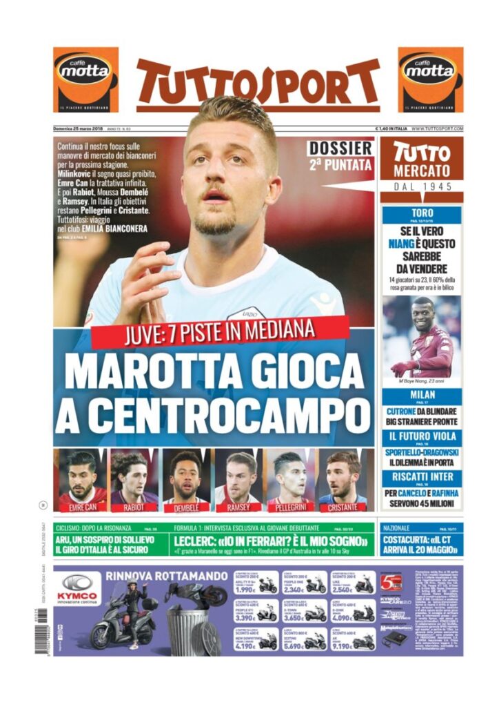 Rassegna Bianconera di domenica 25 marzo 2018 1 TS25318