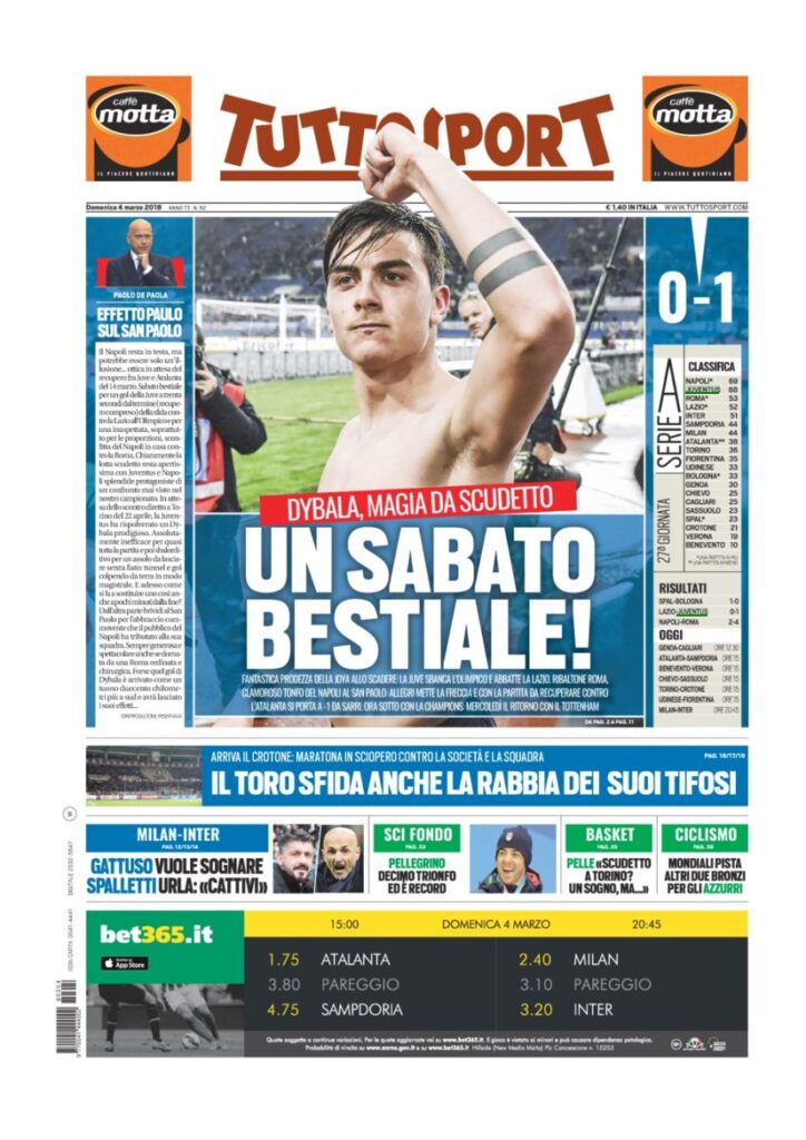 Rassegna Bianconera di domenica 4 marzo 2018 2 TS4318