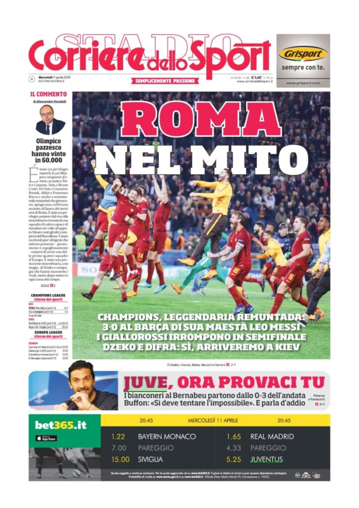 Rassegna Bianconera di mercoledì 11aprile 2018 5 CDS11418