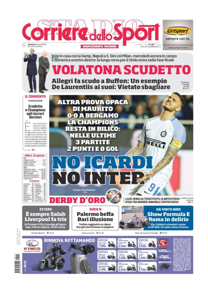 Rassegna Bianconera di domenica 15 aprile 2018 2 CDS15418