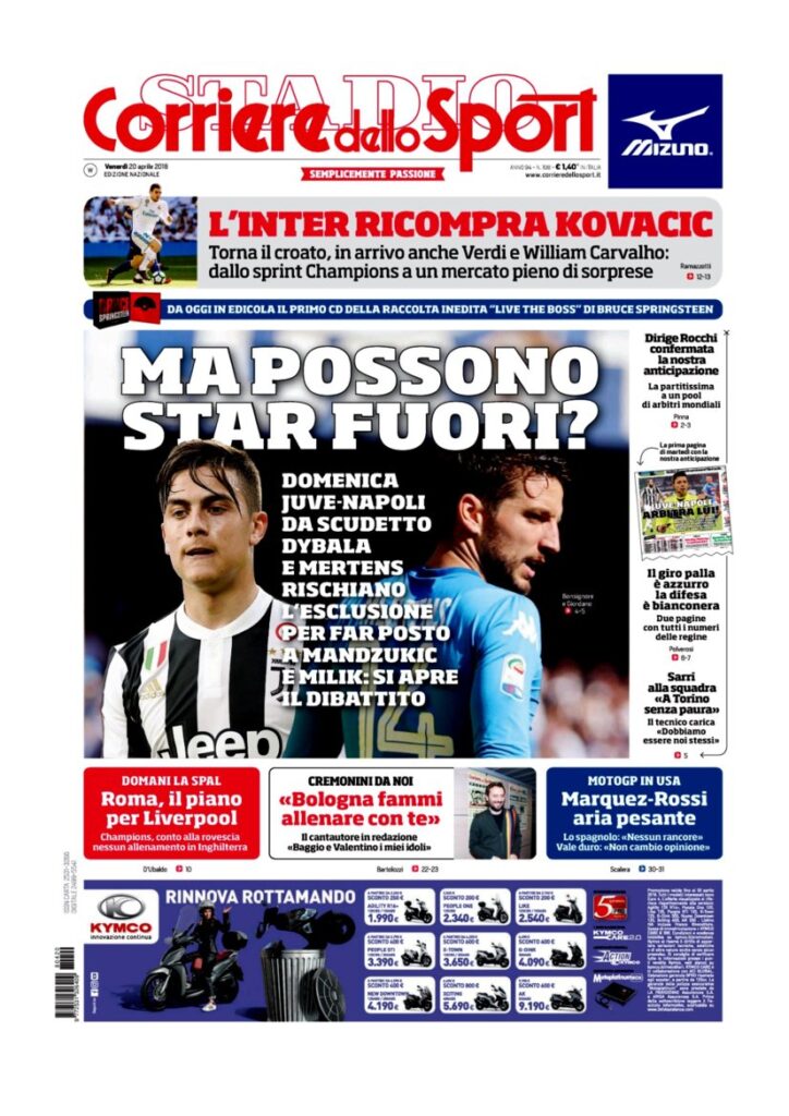 Rassegna Bianconera di venerdì 20 aprile 2018 4 CDS20418