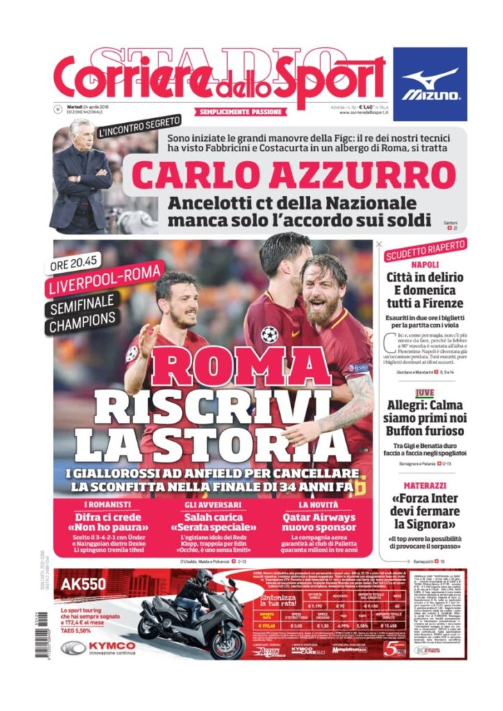 Rassegna Bianconera di martedì 24 aprile 2018 2 CDS24418