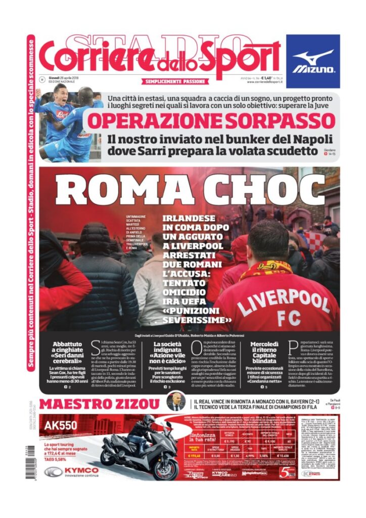 Rassegna Bianconera di giovedì 26 aprile 2018 4 CDS26418