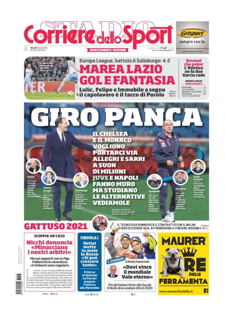 Rassegna Bianconera di venerdì 6 aprile 2018 2 CDS6418