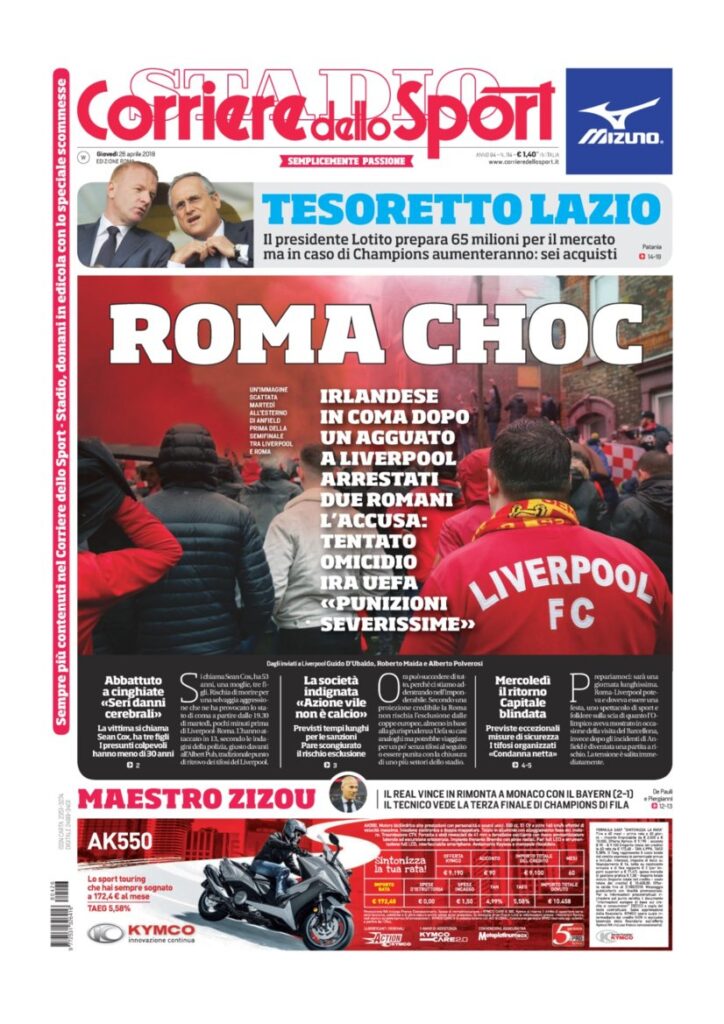 Rassegna Bianconera di giovedì 26 aprile 2018 2 CS26418