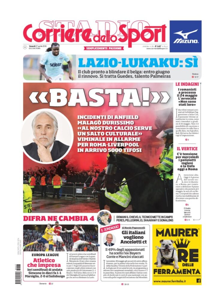 Rassegna Bianconera di venerdì 27 aprile 2018 3 CS27418