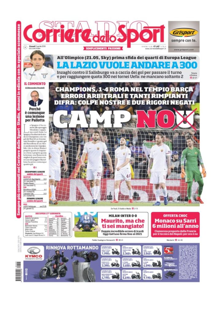 Rassegna Bianconera di giovedì 5 aprile 2018 5 CS5418