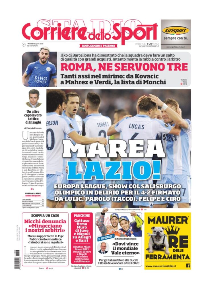 Rassegna Bianconera di venerdì 6 aprile 2018 3 CS6418