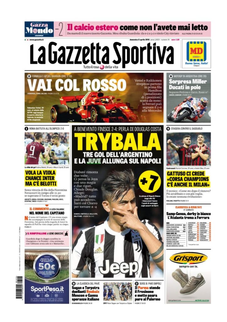 Rassegna Bianconera di domenica 8 aprile 2018 3 GDS8418