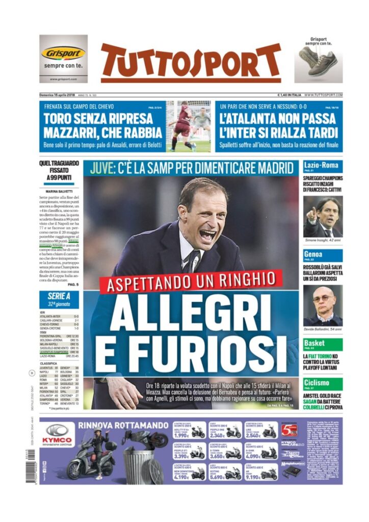 Rassegna Bianconera di domenica 15 aprile 2018 1 TS15418