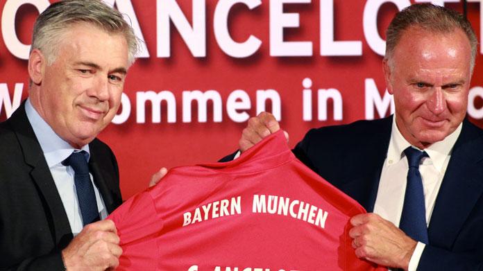 Rummenigge non ha dubbi: «Juve un esempio in Champions» 36 ancelotti rummenigge bayern monaco presentazione luglio 2016 ifa