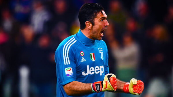 Buffon esultanza juventus marzo