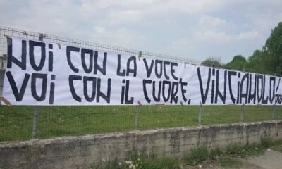 juventus striscione vinovo vinciamolo