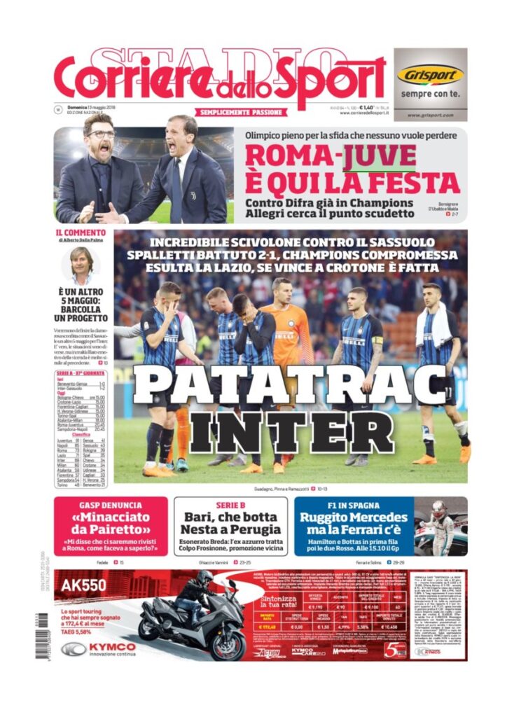 Rassegna Bianconera di domenica 13 maggio 2018 3 CDS13518