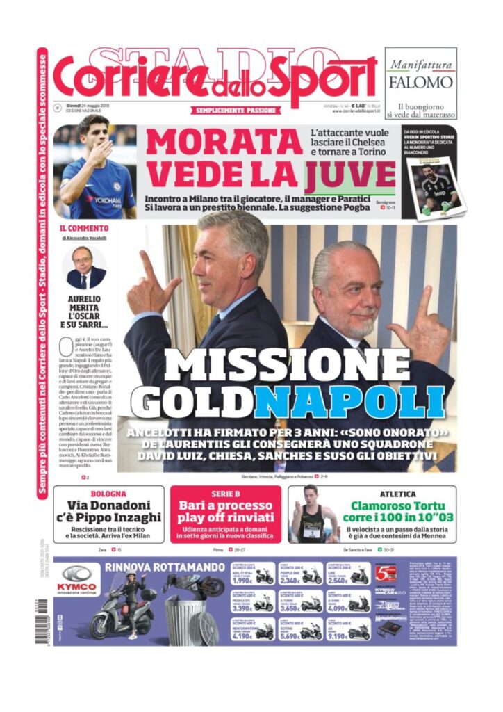 Rassegna Bianconera di giovedì 24 maggio 2018 3 CDS24518