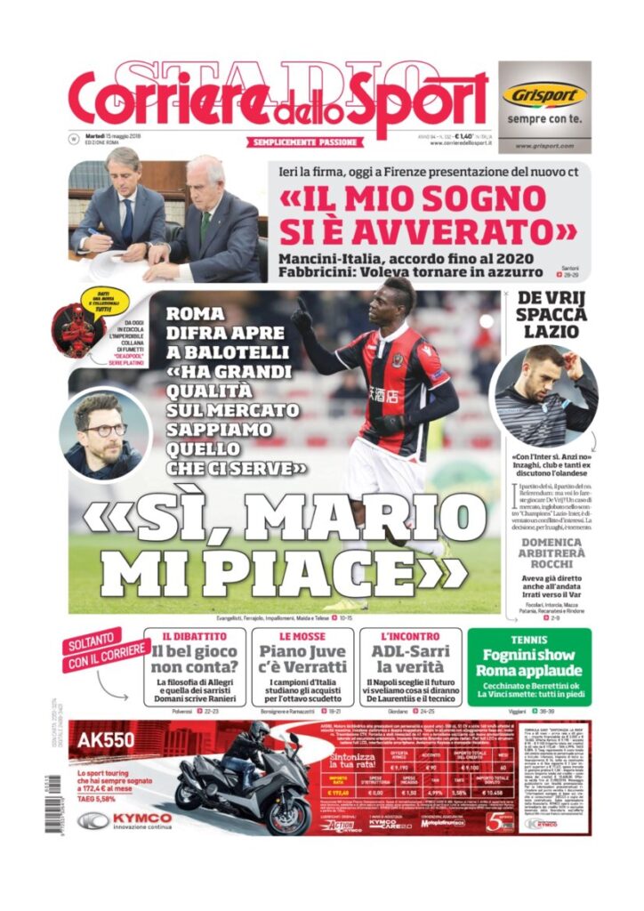 Rassegna Bianconera di martedì 15 maggio 2018 3 CS15518