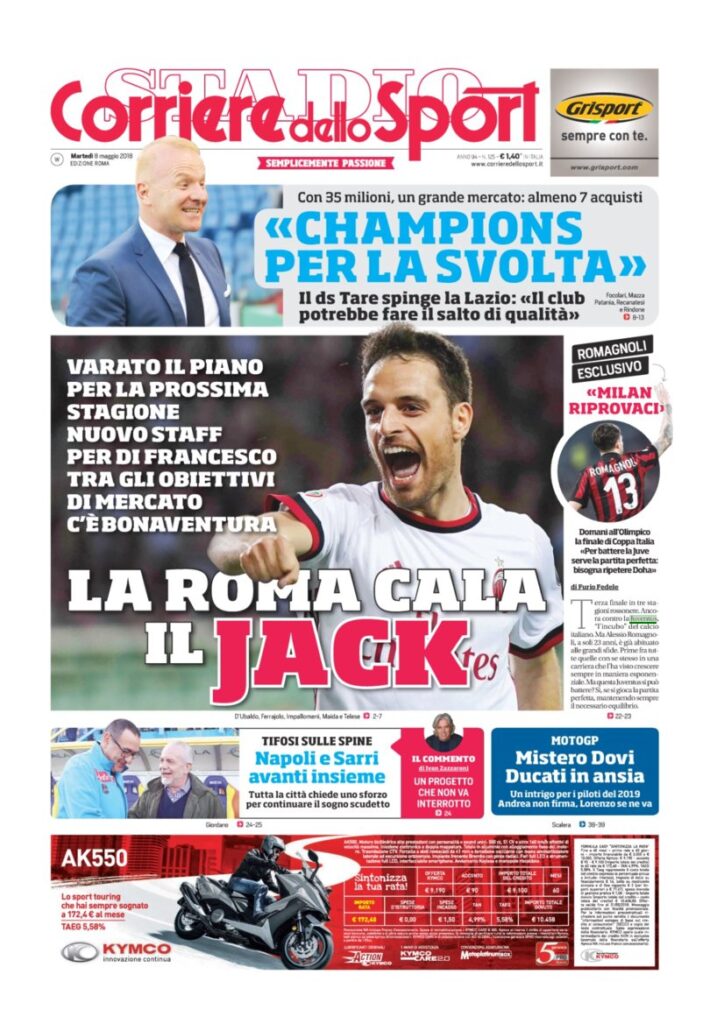 Rassegna Bianconera di martedì 8 maggio 2918 4 CS8518