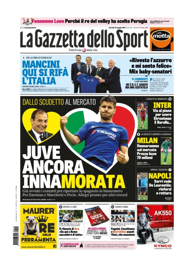 Rassegna Bianconera di martedì 15 maggio 2018 2 GDS15518